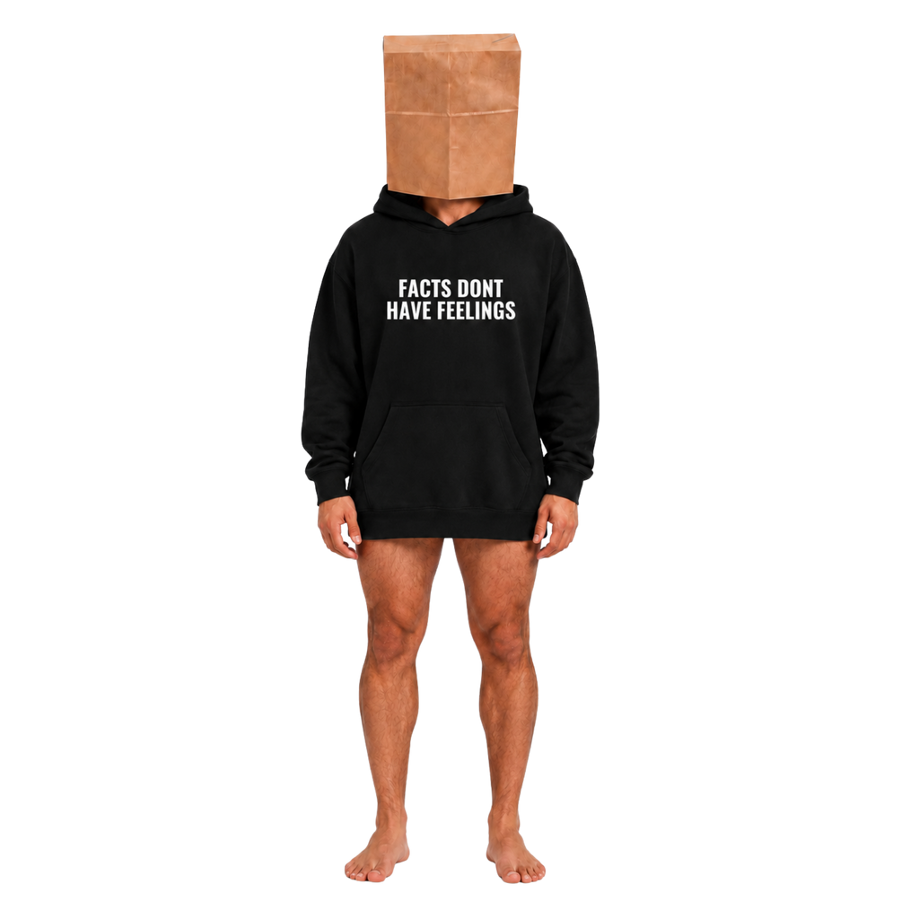 FACTS DONT HAVE FEELINGS HOODIE - BLACK