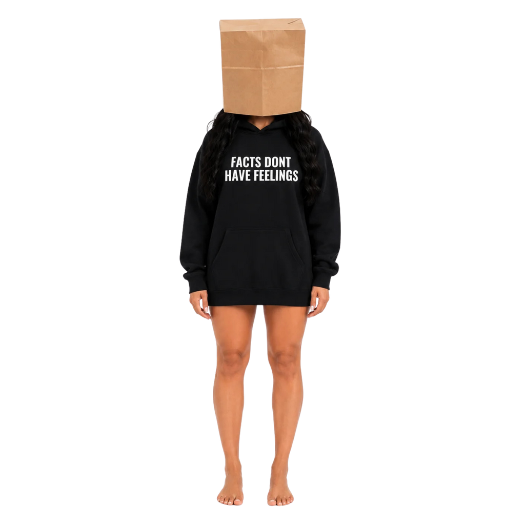 FACTS DONT HAVE FEELINGS HOODIE - BLACK