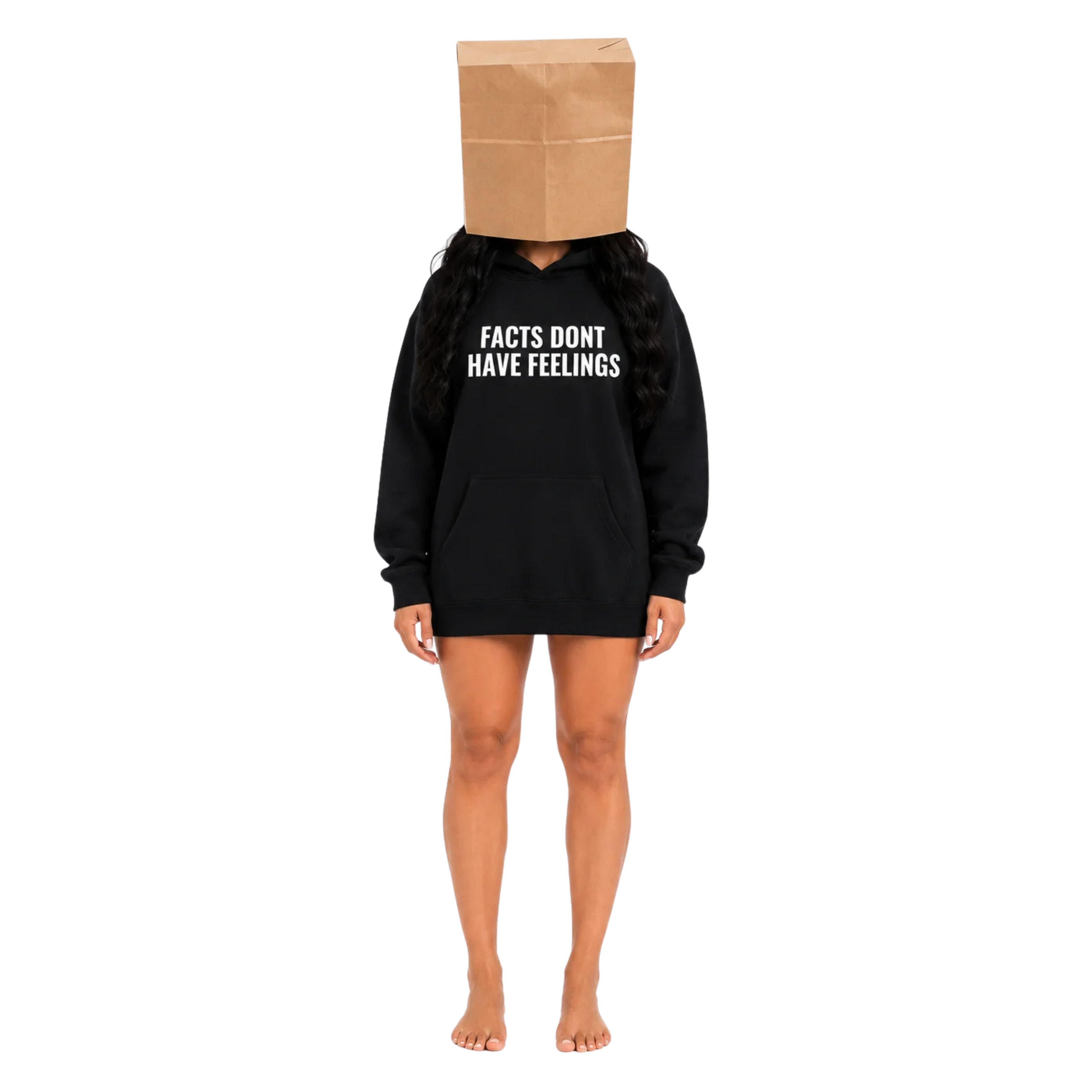 FACTS DONT HAVE FEELINGS HOODIE - BLACK