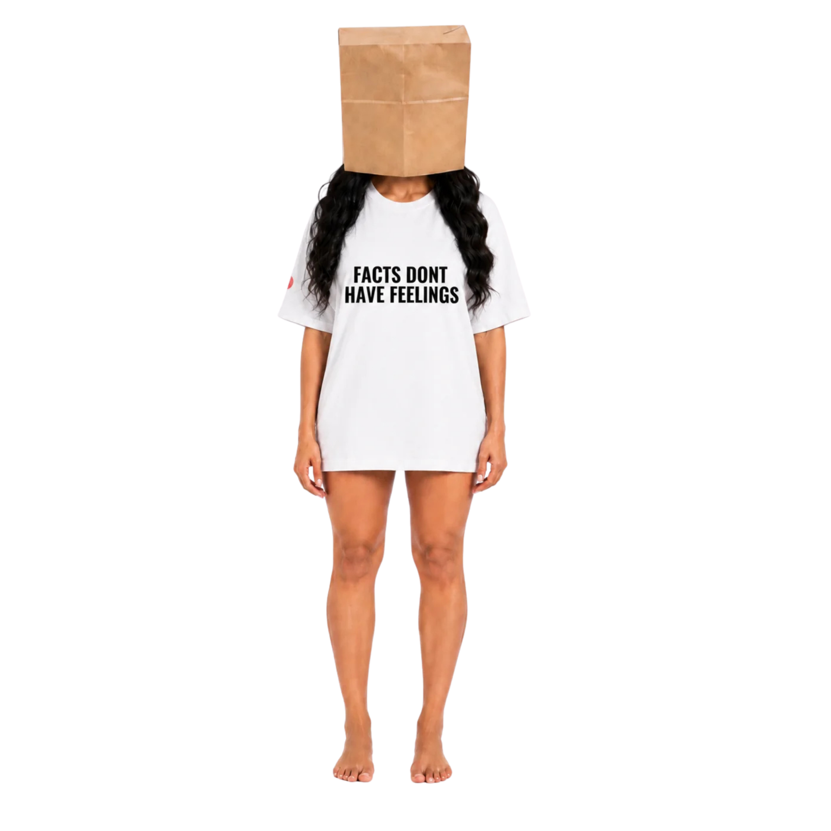 FACTS DONT HAVE FEELINGS TSHIRT - WHITE