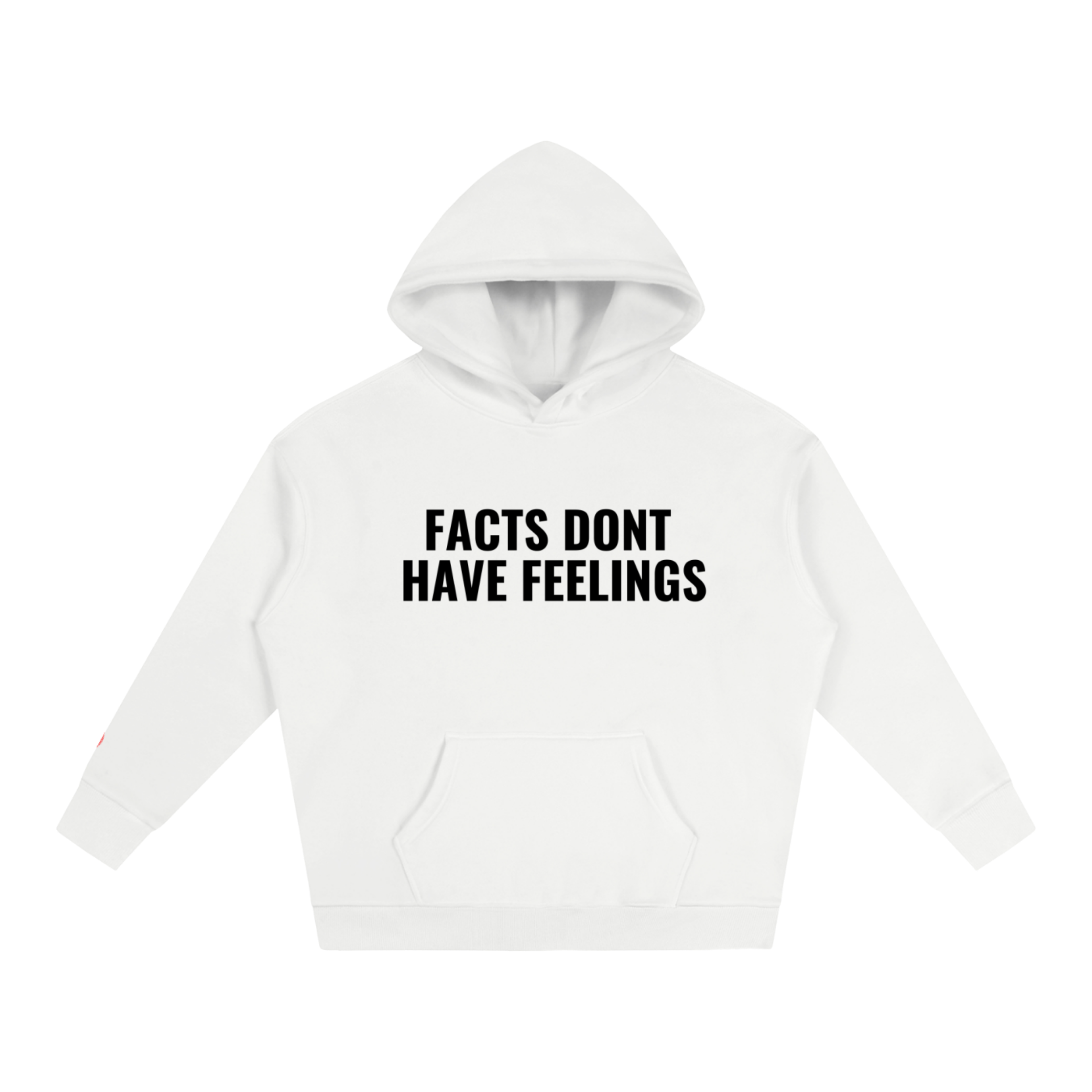FACTS DONT HAVE FEELINGS HOODIE - WHITE
