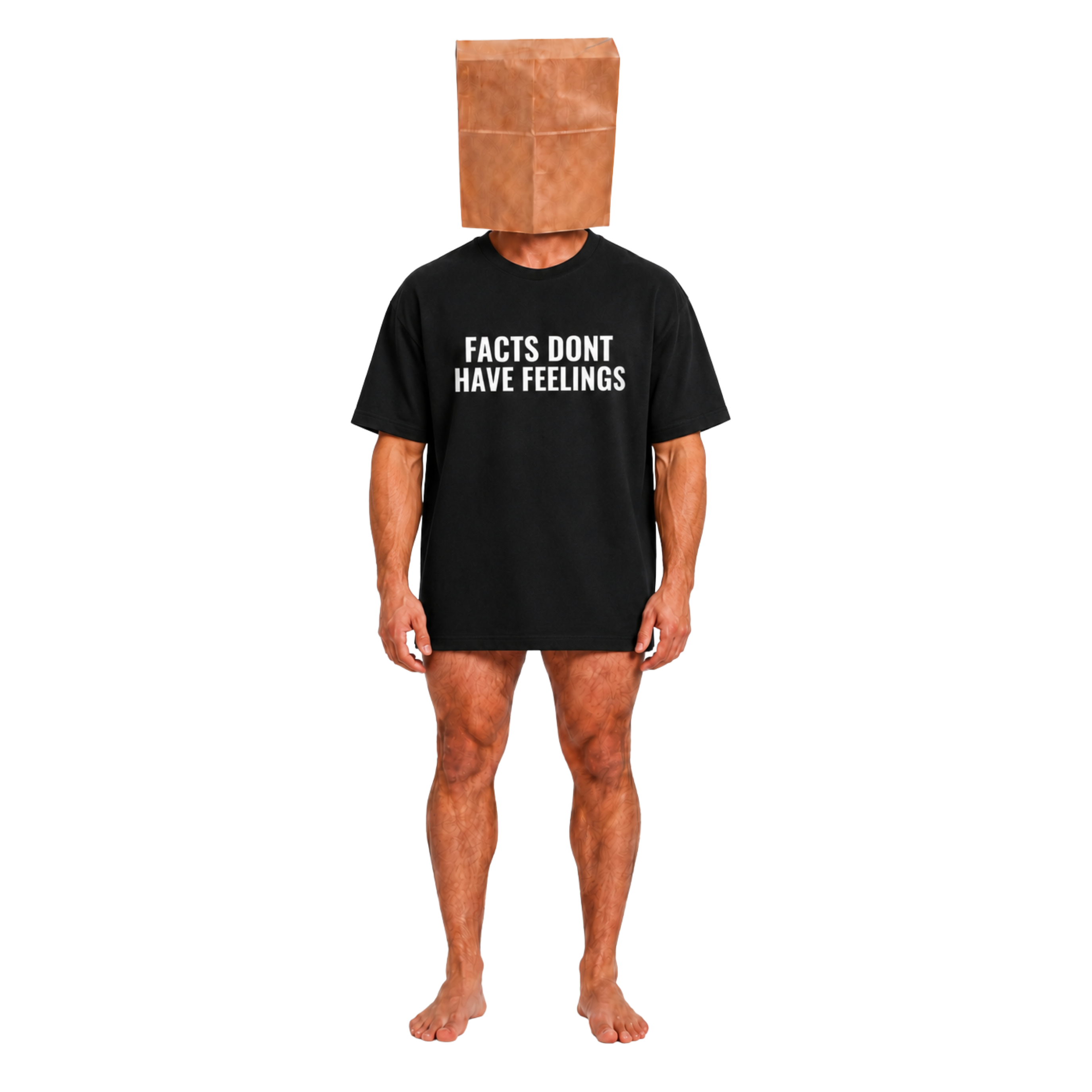 FACTS DONT HAVE FEELINGS TSHIRT - BLACK
