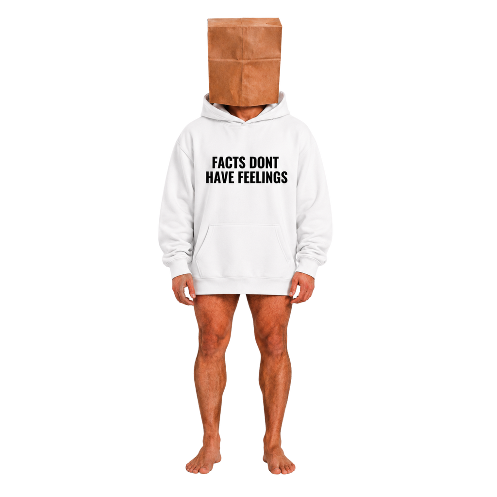FACTS DONT HAVE FEELINGS HOODIE - WHITE