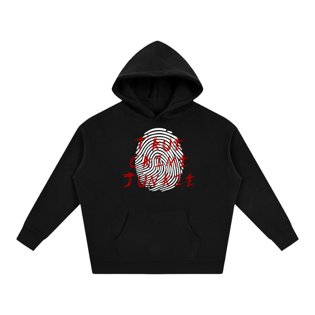 TRUE CRIME JUNKIE BLACK HOODIE